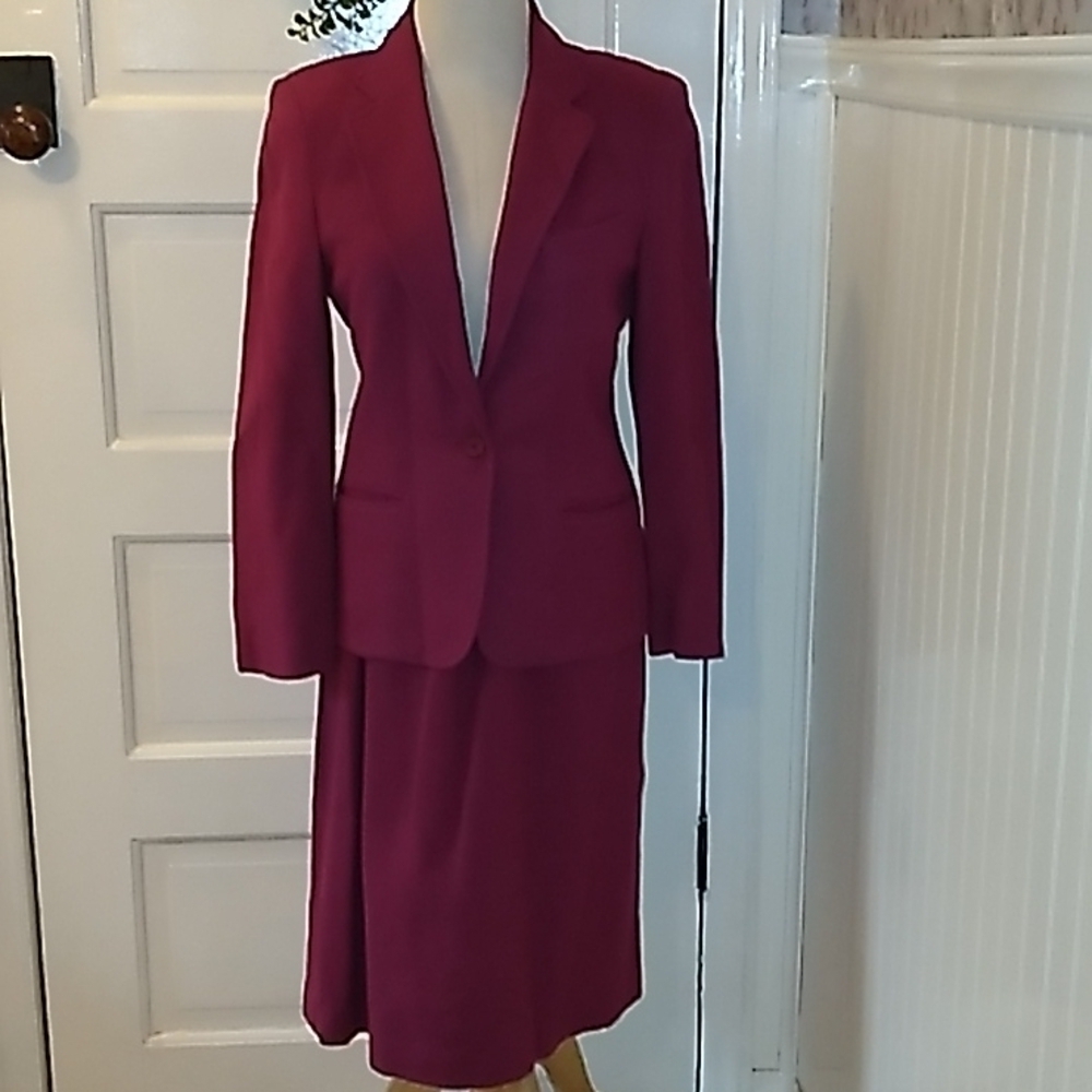 Vintage Bretton Place wool skirt set 10 made in USA 🇺🇸